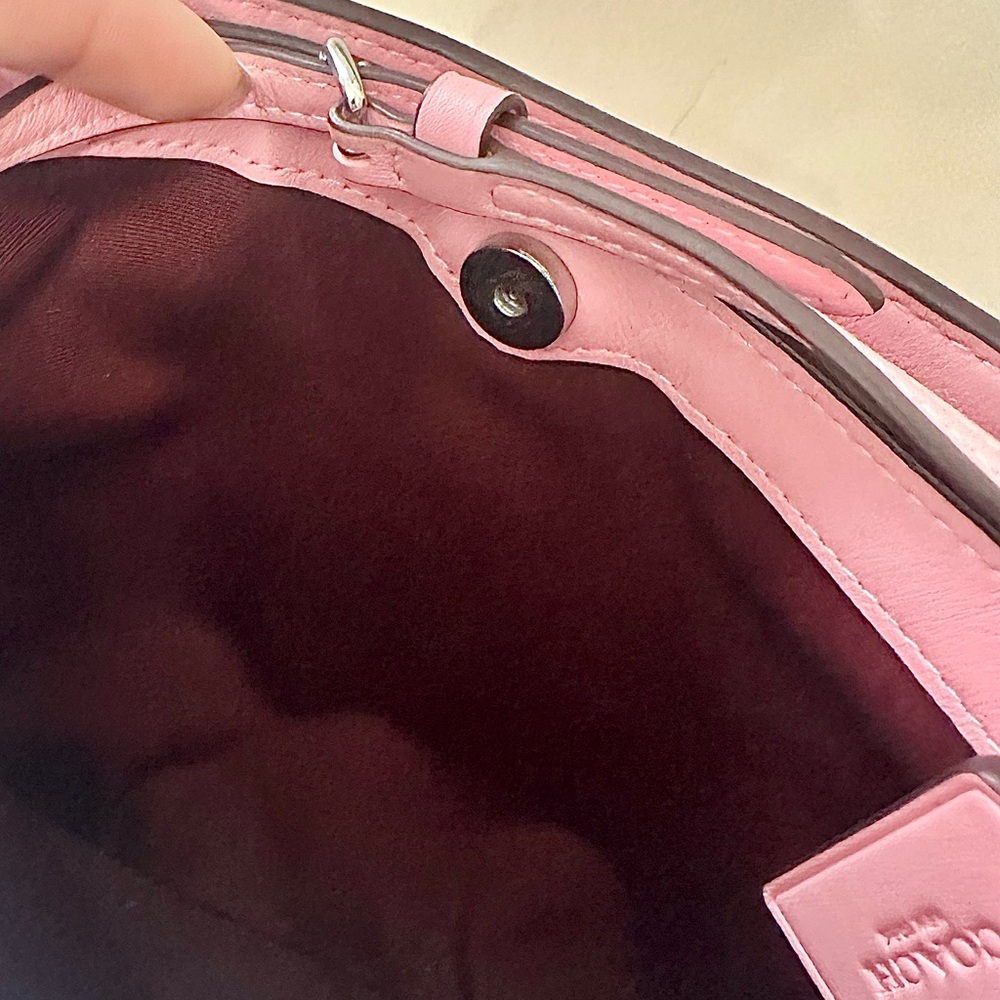 Pink Coach bag, coach shoulder bag,  mini pink bag, wristlet, babypink, Barbie - Picture 9 of 14